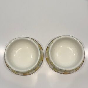 MacKenzie-Childs Parchment Pet Bowls